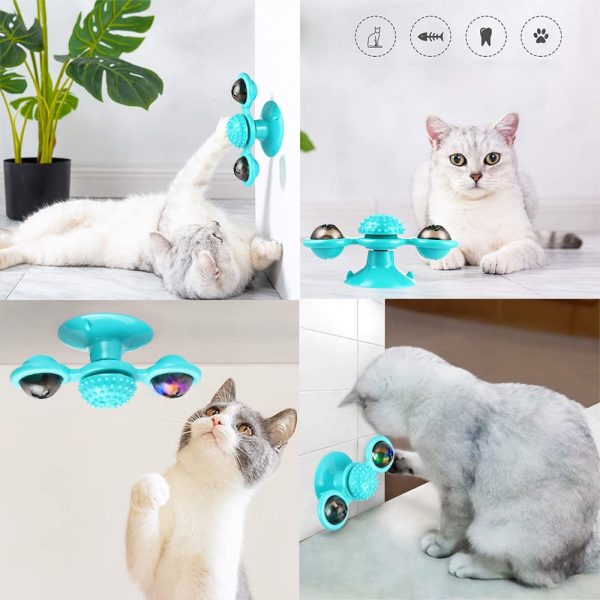 Interactive Windmill Cat Toys with Catnip - Image 14