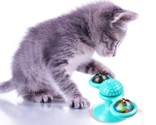 Interactive Windmill Cat Toys with Catnip - Image 3