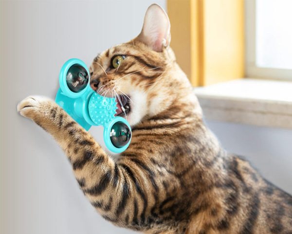 Interactive Windmill Cat Toys with Catnip - Image 12