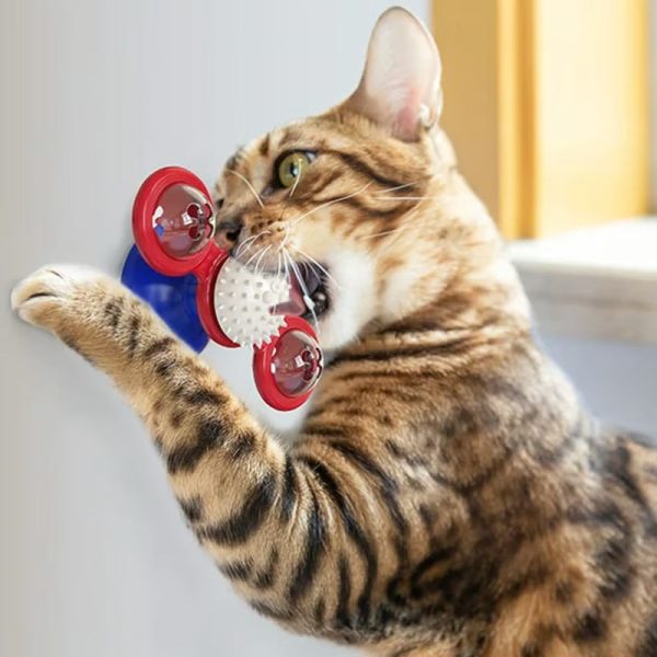 Interactive Windmill Cat Toys with Catnip - Image 13