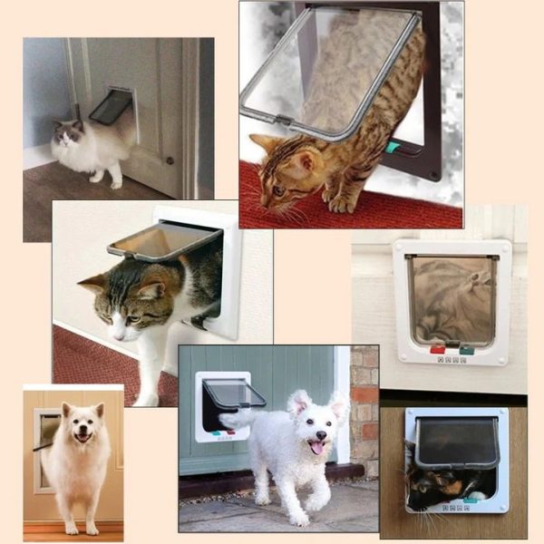 4 Way Security Lock Cat Flap Door - Image 2