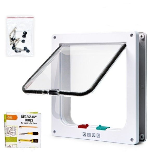 4 Way Security Lock Cat Flap Door - Image 7