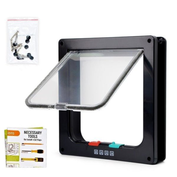 4 Way Security Lock Cat Flap Door - Image 8