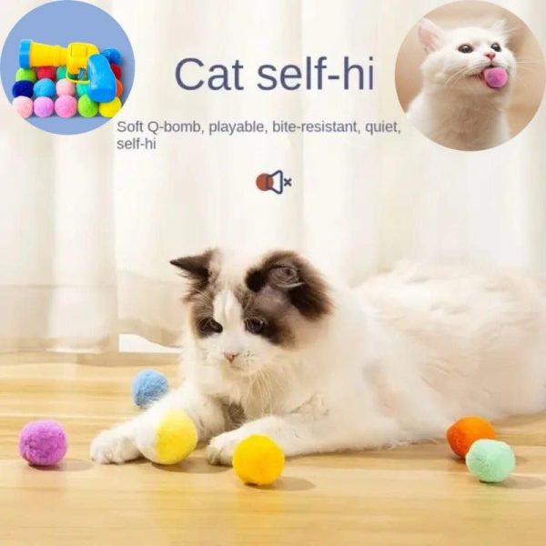 Interactive Cat Ball Toy Launcher Gun | Cat Balls Fetch Toy - Image 3