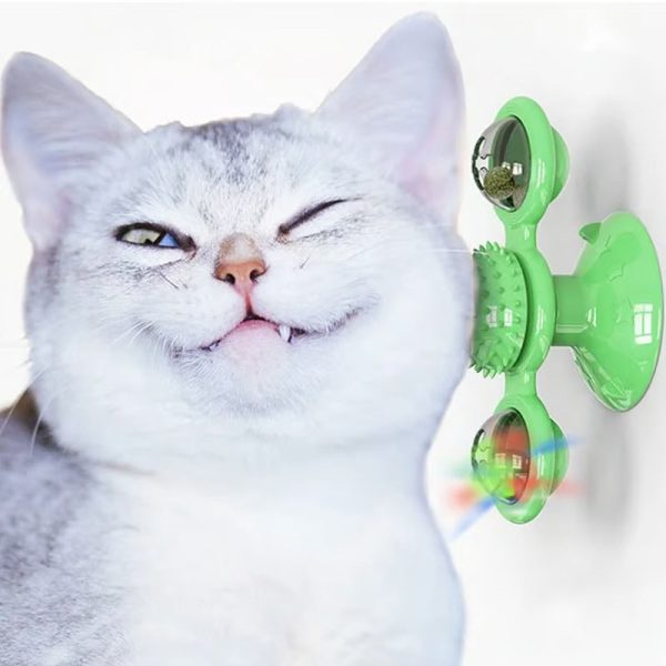 Interactive Windmill Cat Toys with Catnip - Image 4
