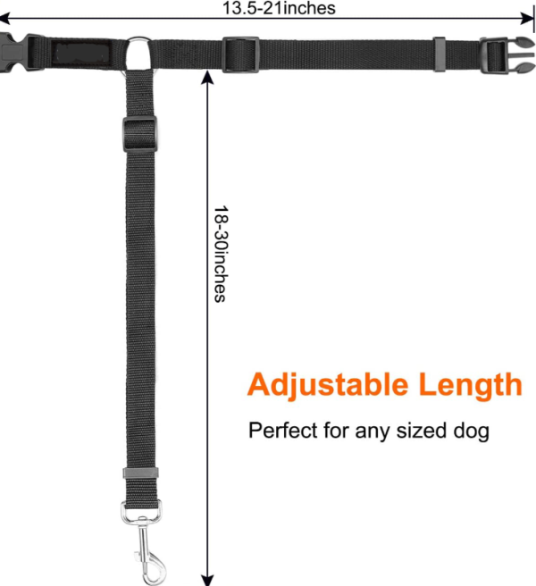 2 Pack Headrest Dog Car Seat Belt - Image 4