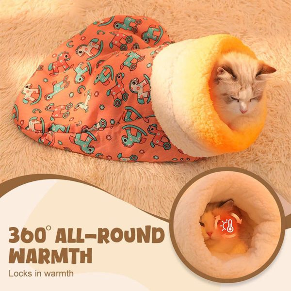 CuddleCloud Cat Sleeping Bag | Ultimate Cozy Retreat - Image 5