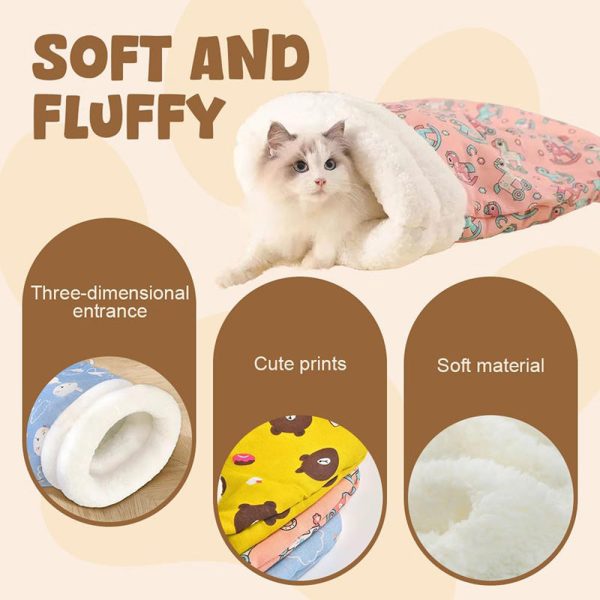 CuddleCloud Cat Sleeping Bag | Ultimate Cozy Retreat - Image 4