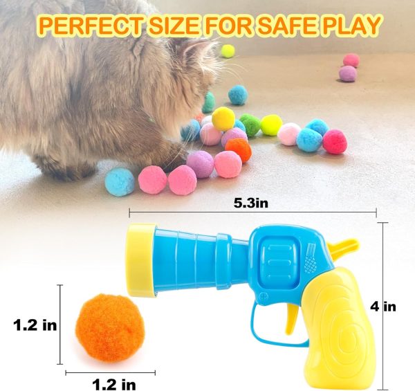 Interactive Cat Ball Toy Launcher Gun | Cat Balls Fetch Toy - Image 8