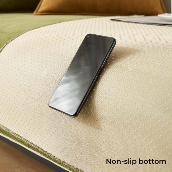 Herringbone Chenille Fabric Furniture Protector Sofa Cover - Image 11