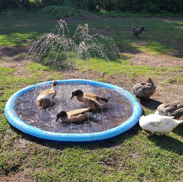 Dog Pool Splash Pad, Anti-Slip Sprinkler Pad for Kids & Dogs - Image 15