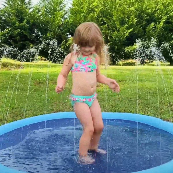 Dog Pool Splash Pad, Anti-Slip Sprinkler Pad for Kids & Dogs - Image 12