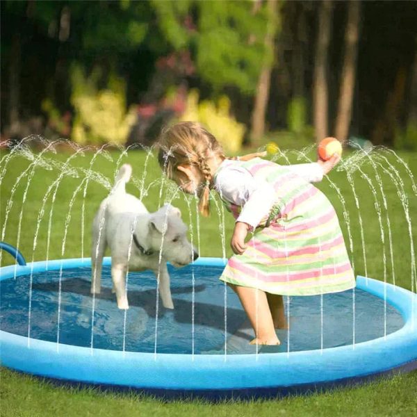 Dog Pool Splash Pad, Anti-Slip Sprinkler Pad for Kids & Dogs - Image 3