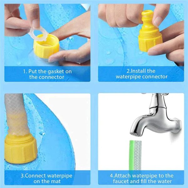 Dog Pool Splash Pad, Anti-Slip Sprinkler Pad for Kids & Dogs - Image 11
