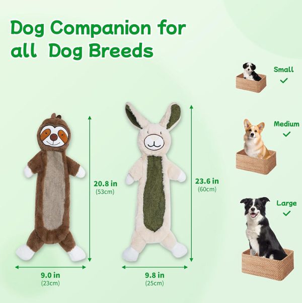 2 Pack No Stuffing Crinkle Dog Toys - Image 6