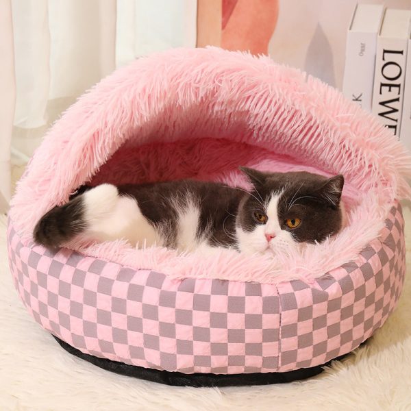Cozy Cave Pet Bed for Cats and Small Dogs - Image 8
