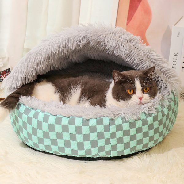 Cozy Cave Pet Bed for Cats and Small Dogs - Image 2