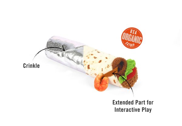Feline Frenzy Shrimp Purrito Kicker Toy - Image 3