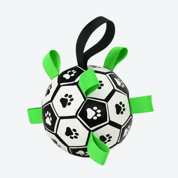 Dog Toys Soccer Ball with Straps - Image 2