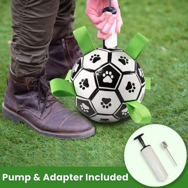 Dog Toys Soccer Ball with Straps - Image 6