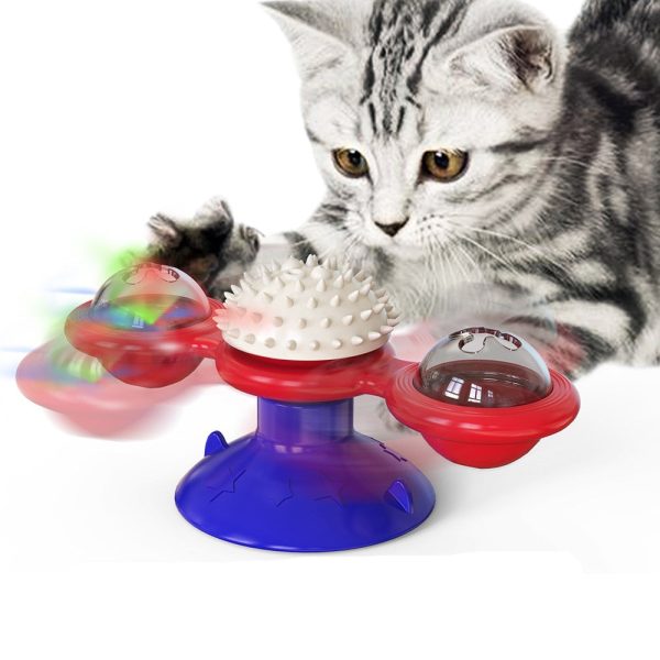 Interactive Windmill Cat Toys with Catnip - Image 20