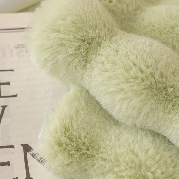 Cosy Plush Solid Colour Non-slip Sofa Cover - Image 16