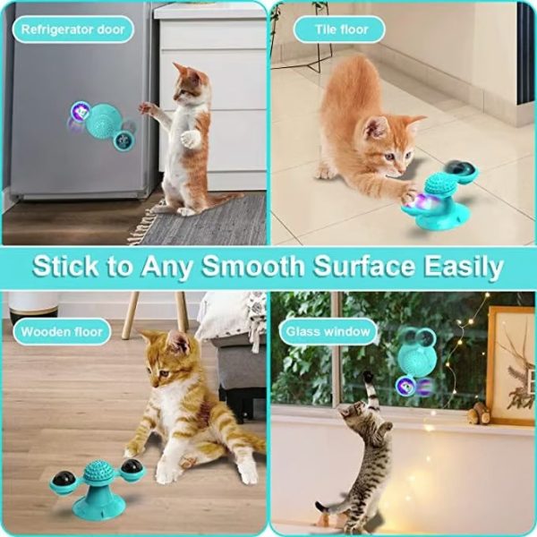 Interactive Windmill Cat Toys with Catnip - Image 9