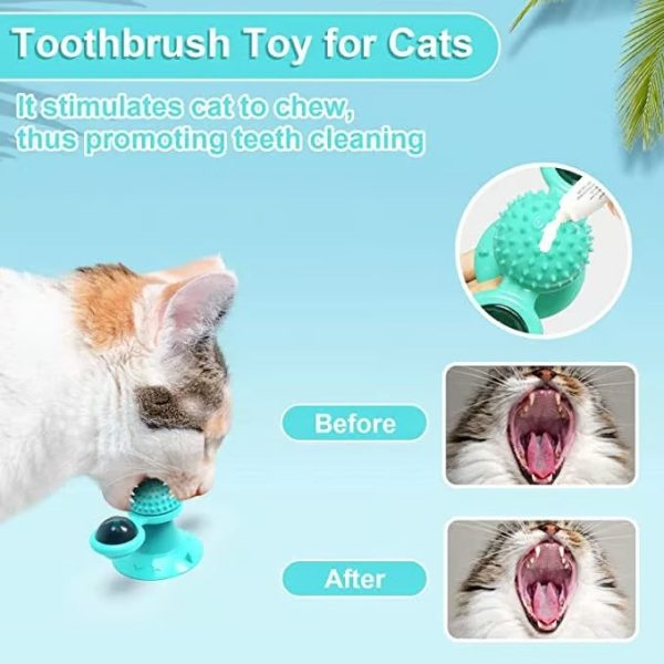 Interactive Windmill Cat Toys with Catnip - Image 6