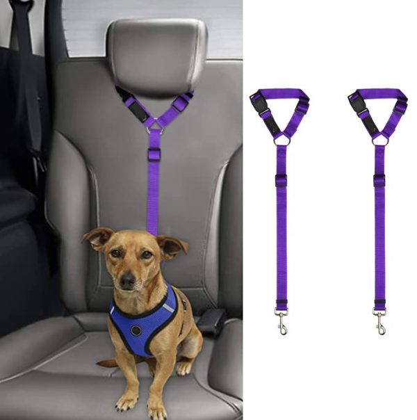 2 Pack Headrest Dog Car Seat Belt - Image 2