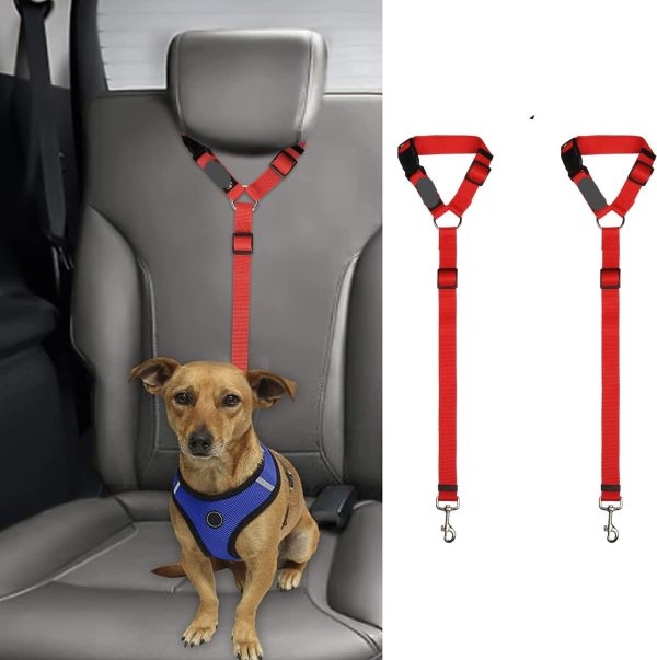 2 Pack Headrest Dog Car Seat Belt - Image 11